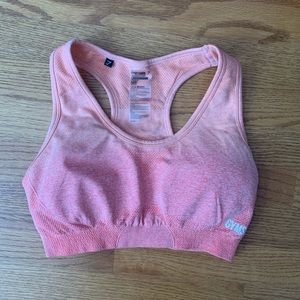 Peach ombré seamless Gymshark sports bra